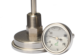 Oil filled bimetal thermometer LFPT series