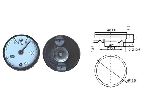 Double magnet thermometer ST series