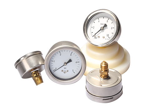 All stainless steel low pressure gauge LPG221H