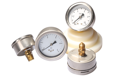 All stainless steel low pressure gauge LPG221H