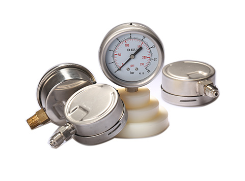 Bayonet bezel oil filled pressure gauge PG400OVB