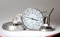 The typical ranges of the dial thermometers